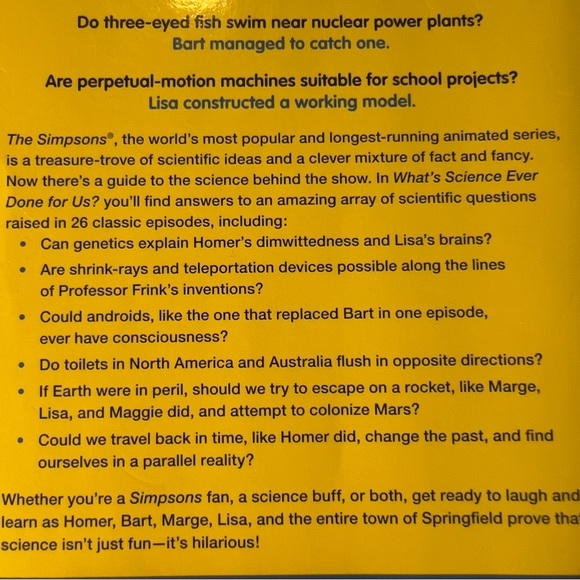 What’s Science Ever Done for Us? What the Simpsons Can Teach Us Book - Picture 2 of 3